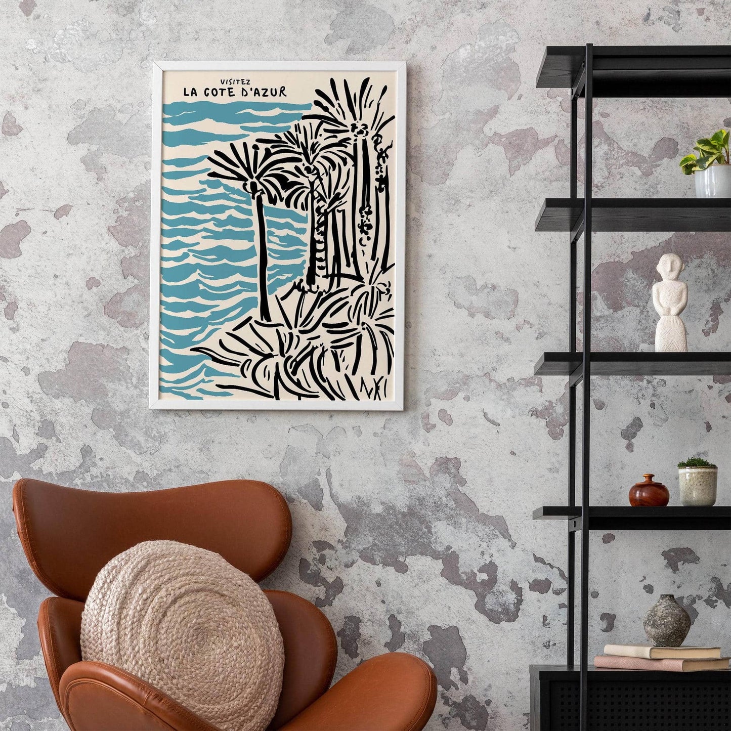 Vintage Cote D'Azur Beach Travel Poster - HypeSheriff