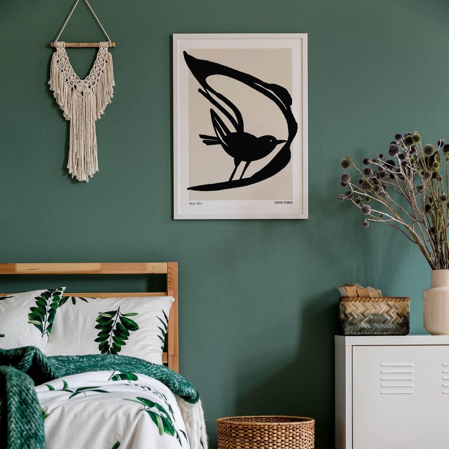 Nordic Bird Modern Art Print - HypeSheriff