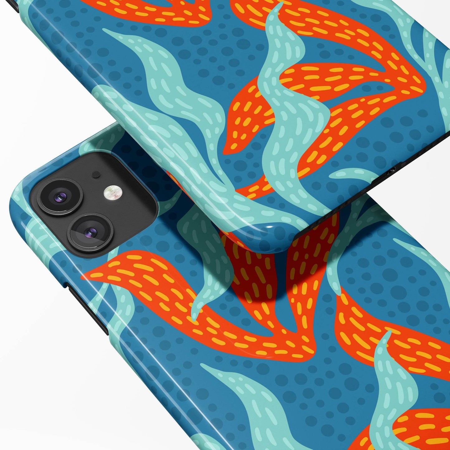 iPhone Case with Colorful Handdrawn Pattern - HypeSheriff