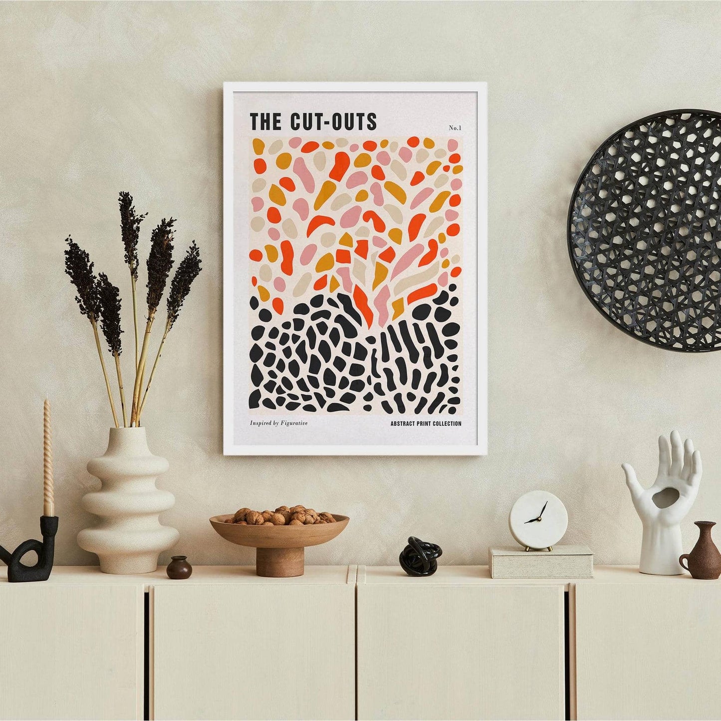 Mid Century Cut Outs Print - HypeSheriff