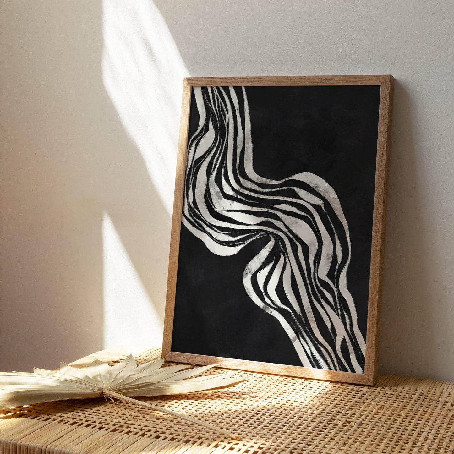 Dark Abstract Wave Poster - HypeSheriff