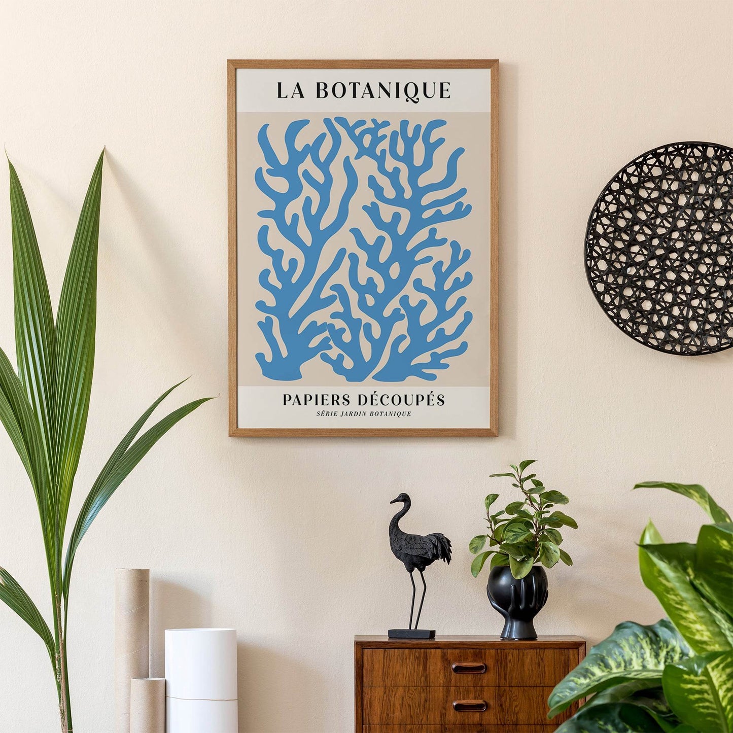 Blue Coral Botanique Poster - HypeSheriff