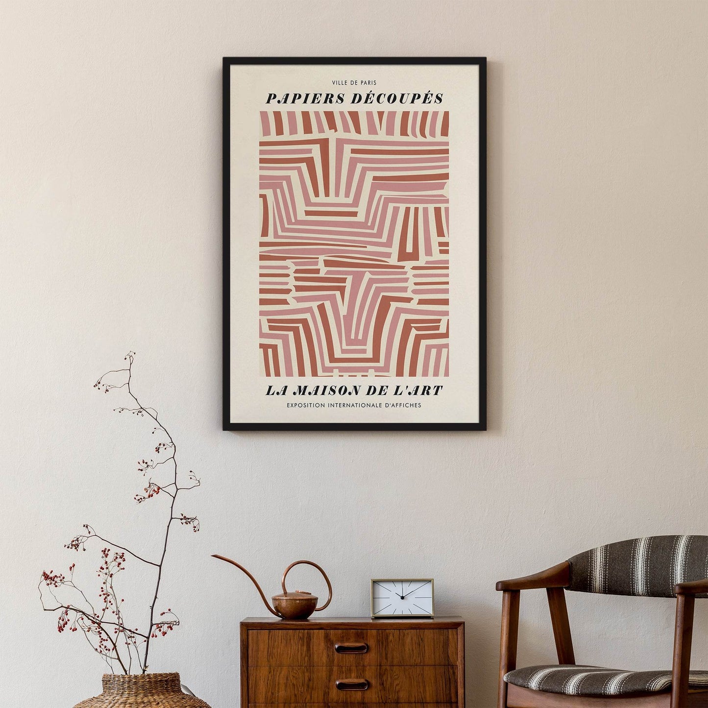 Abstract Papiers Decoupes Poster - HypeSheriff