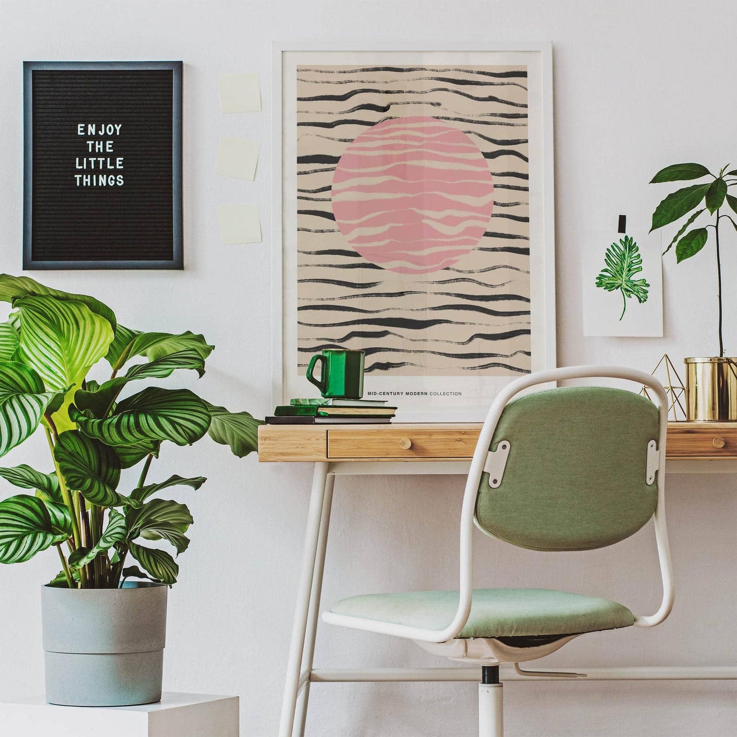 Mid Century Modern Sun Poster - HypeSheriff