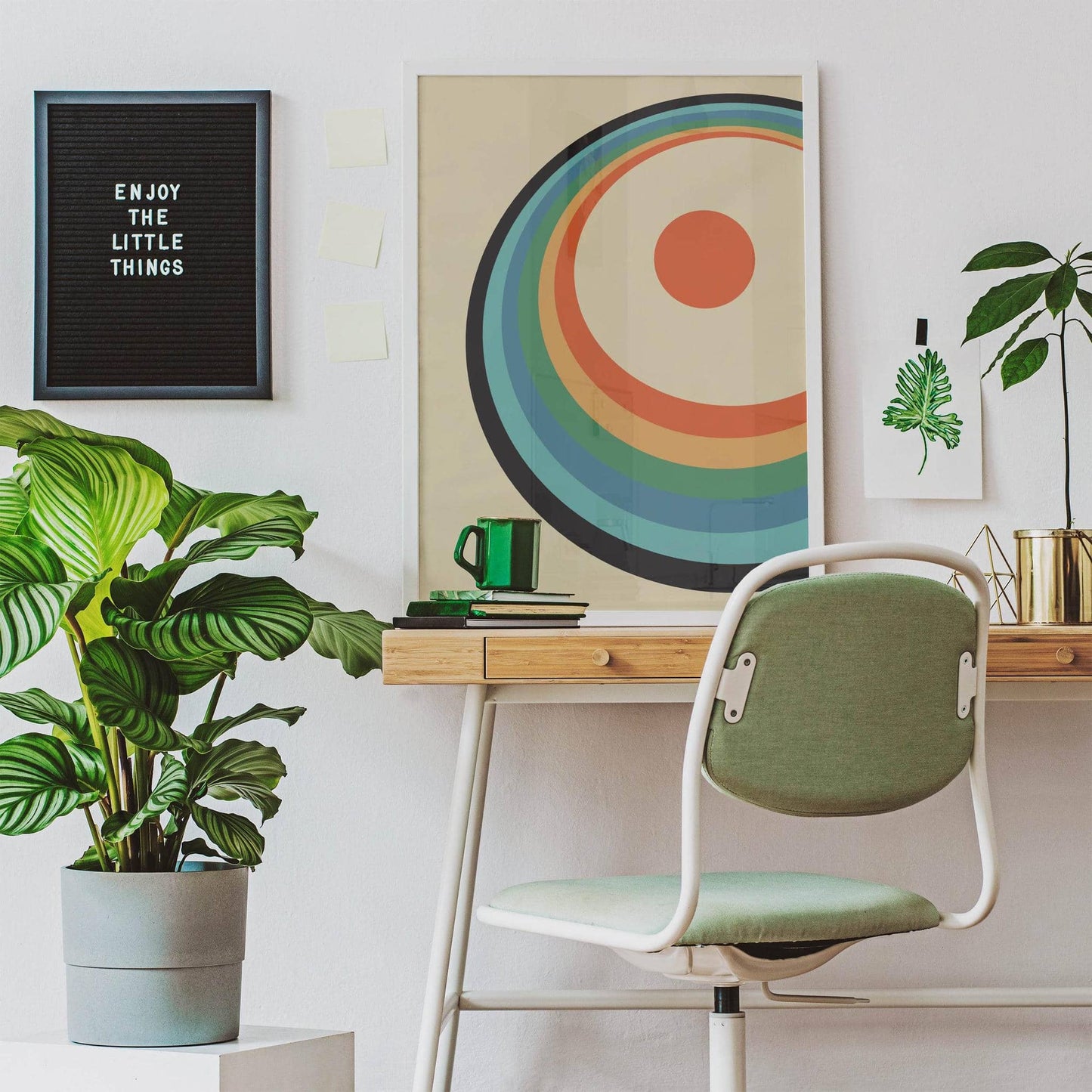 Retro Rainbow Arches Art Print - HypeSheriff