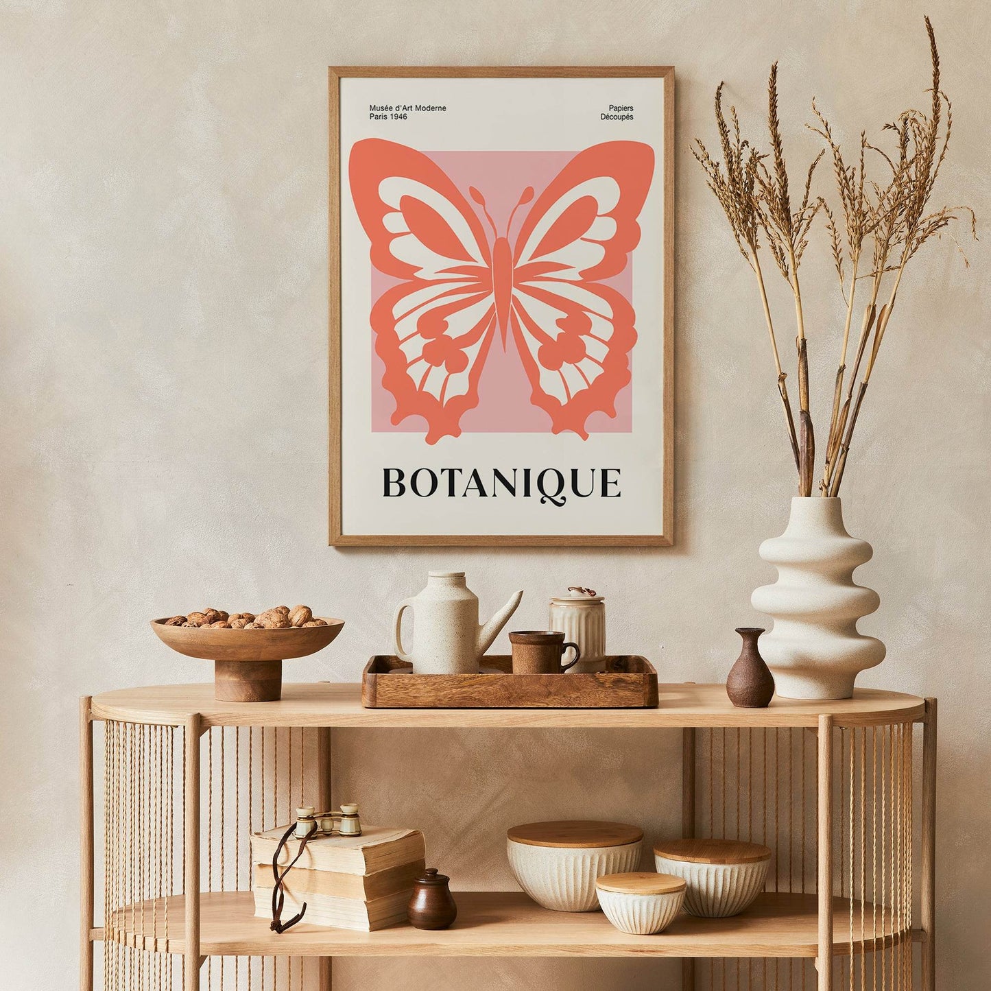 Cutouts Butterfly Modern Poster - HypeSheriff