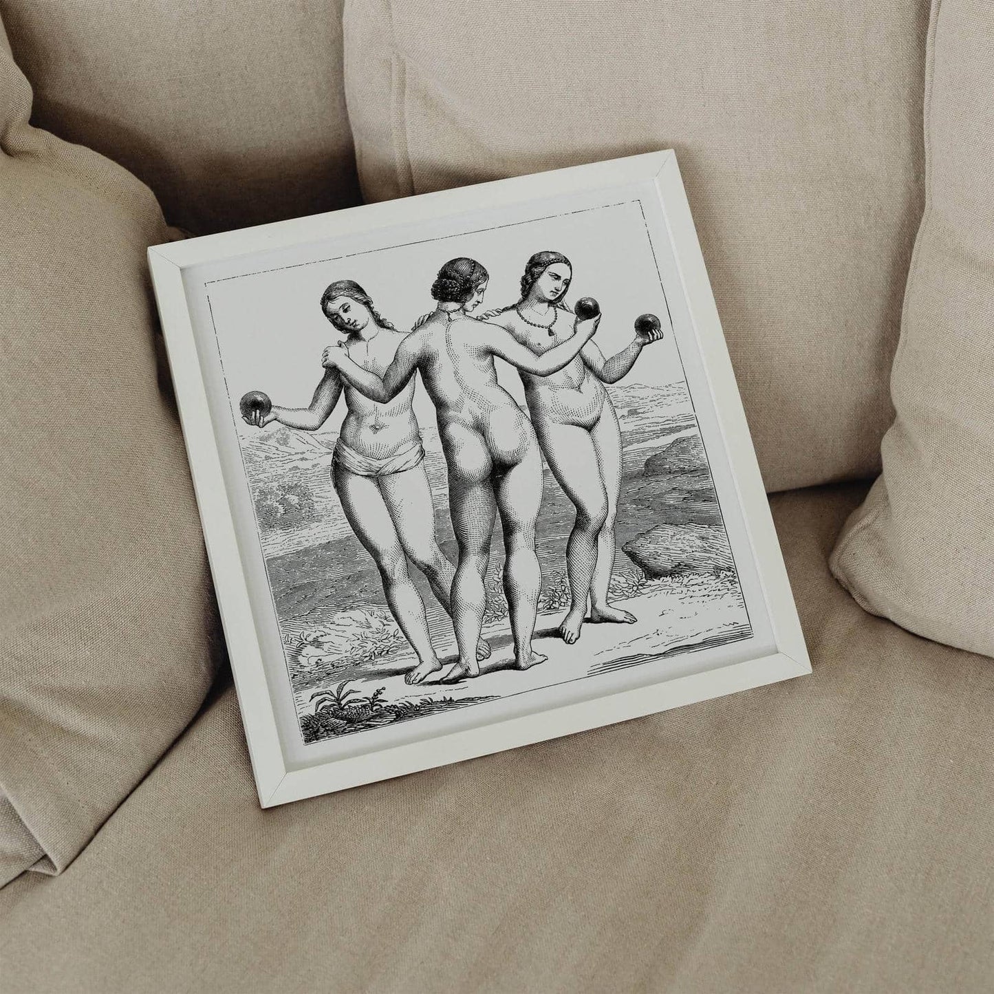 The Three Graces Square Print - HypeSheriff