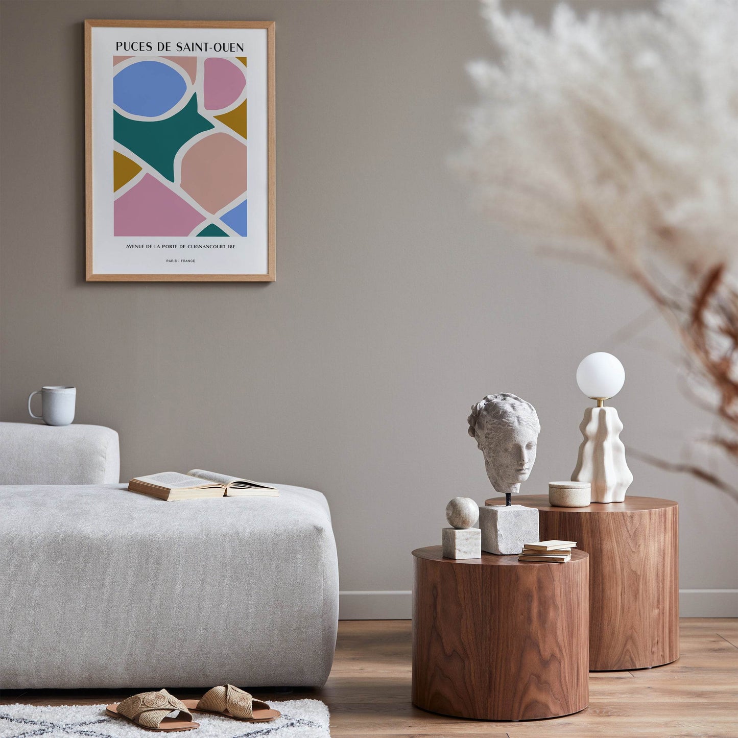 Paris Flea Market Modern Poster - HypeSheriff