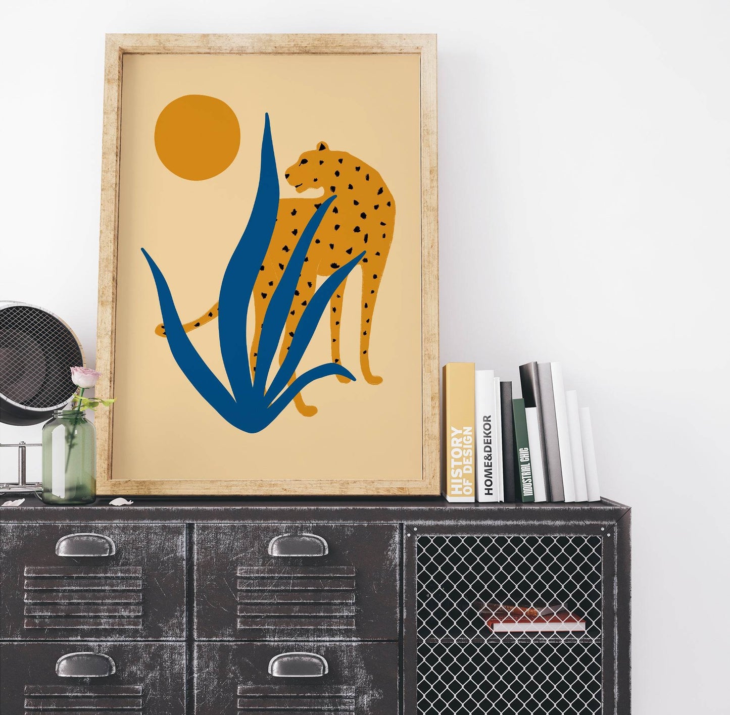 Illustrated Jungle Cat Poster - HypeSheriff