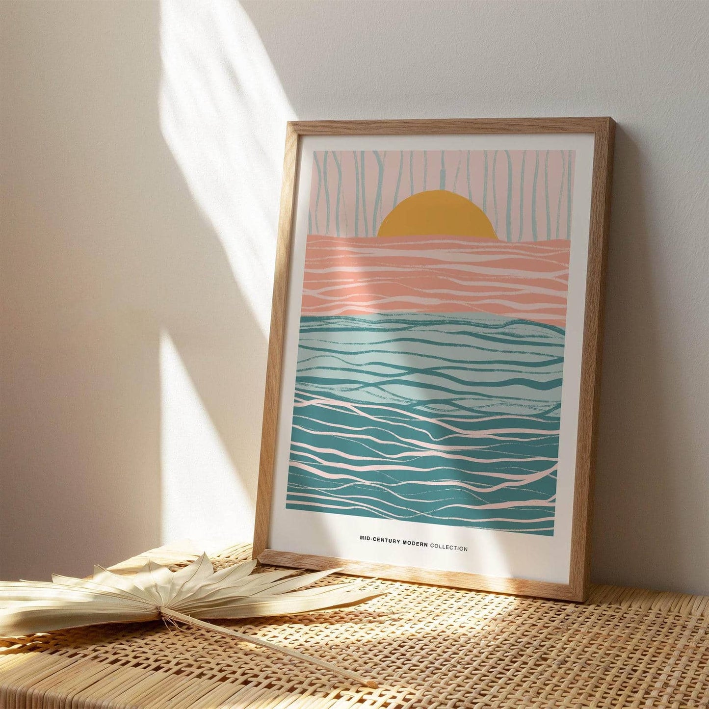Pastel Hand Painted Sun Poster - HypeSheriff