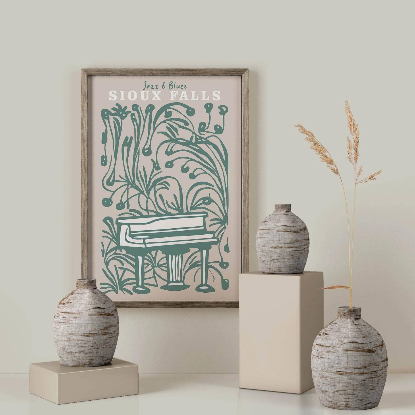Sioux Falls Jazz&Blues Music Poster - HypeSheriff