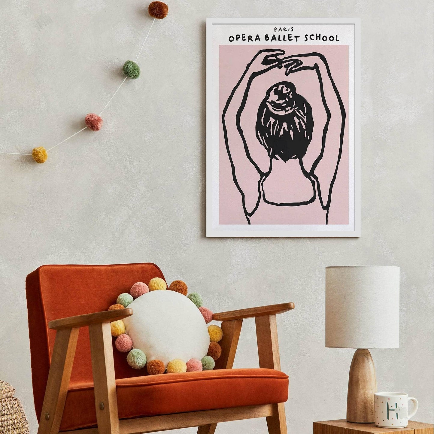 Paris Opera Ballet School Pink Poster - HypeSheriff