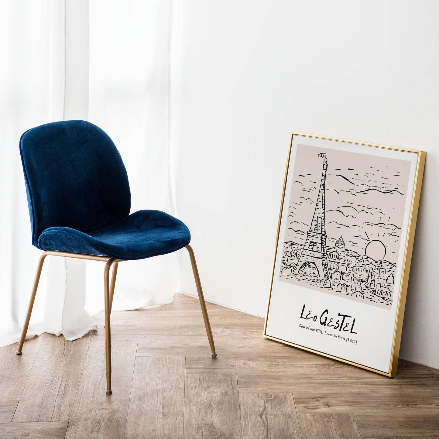 Leo Gestel Eiffel Tower Paris Poster - HypeSheriff