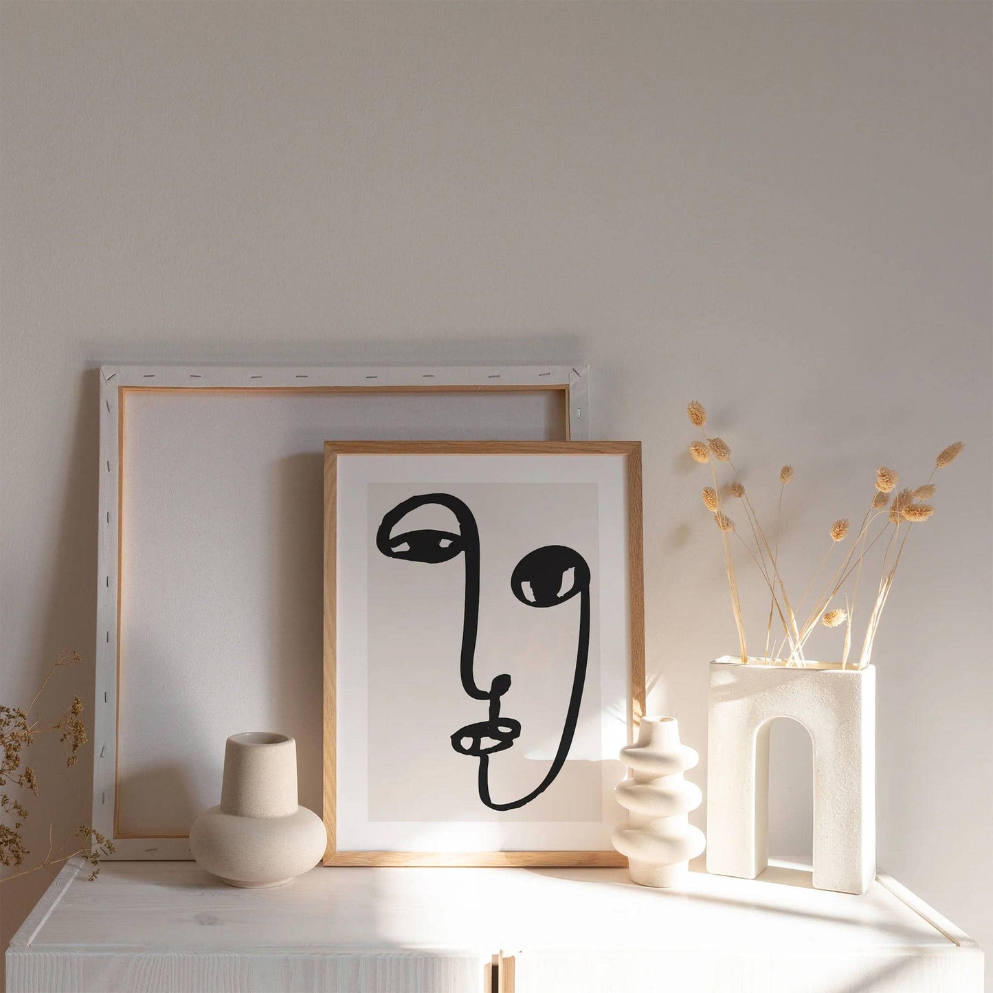 Picasso Line Art Face No.2 Poster - HypeSheriff
