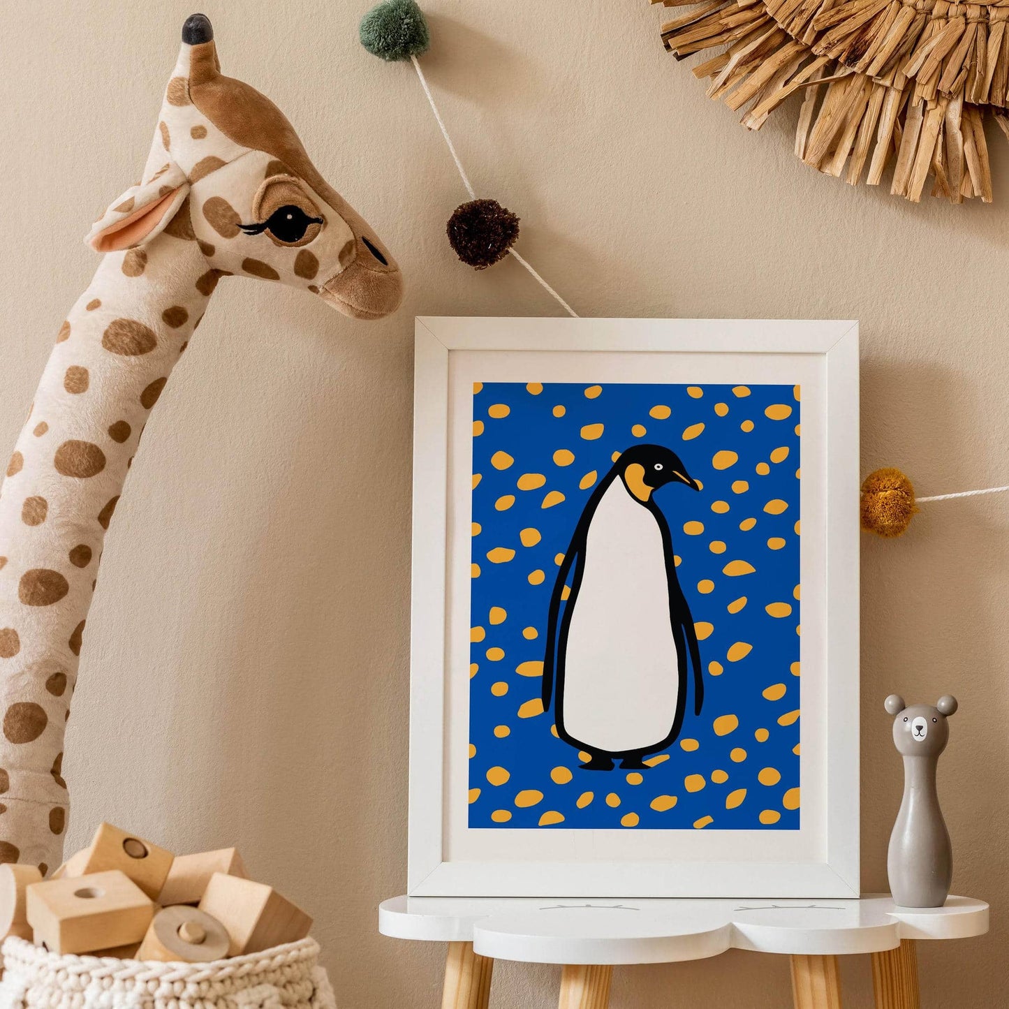 Cute Penguin Blue Poster - HypeSheriff