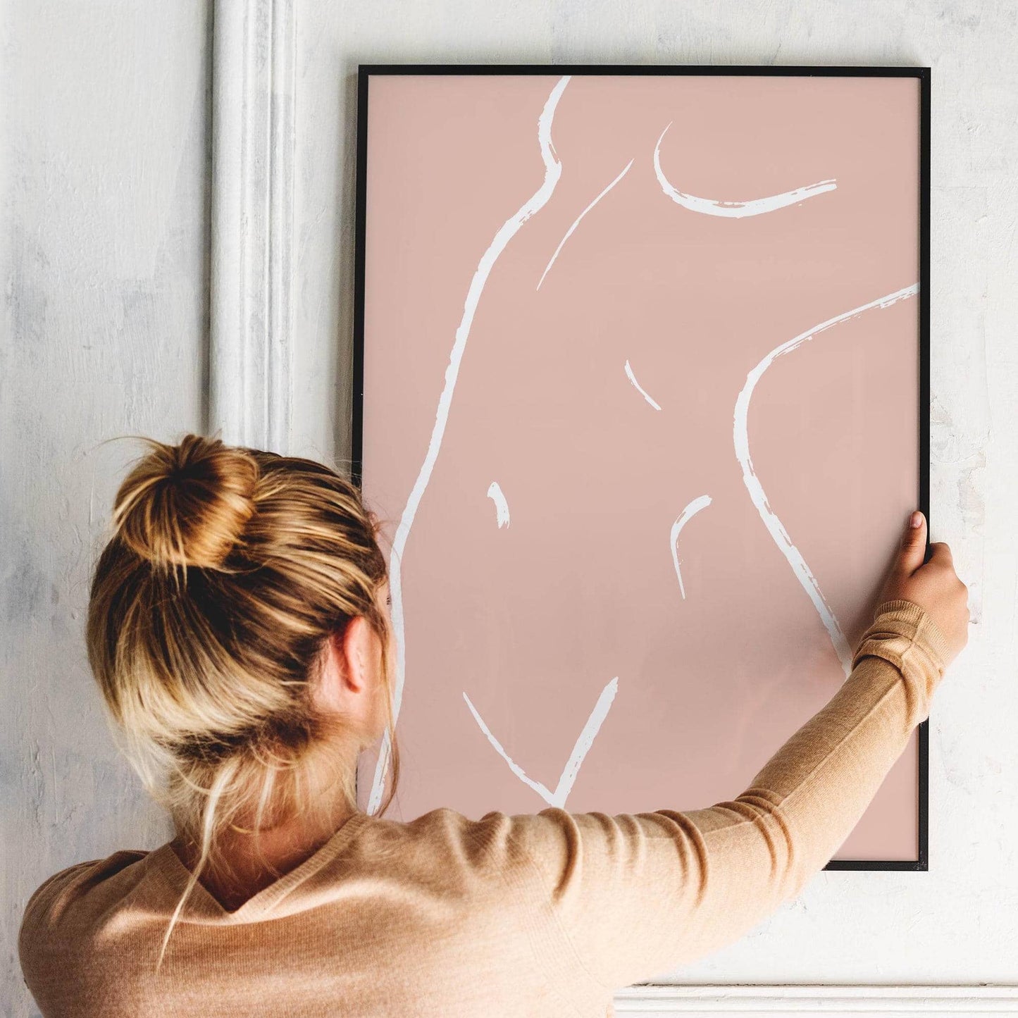 Pink Woman Body Poster - HypeSheriff