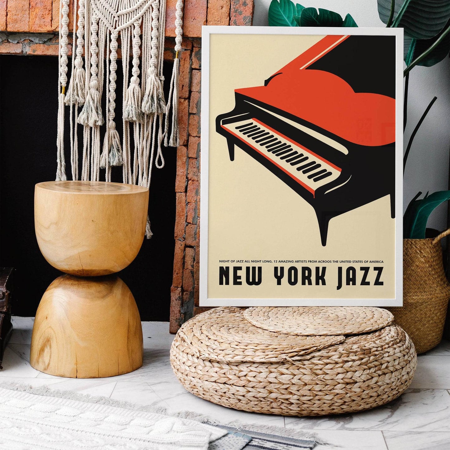 New York Jazz Piano Poster - HypeSheriff
