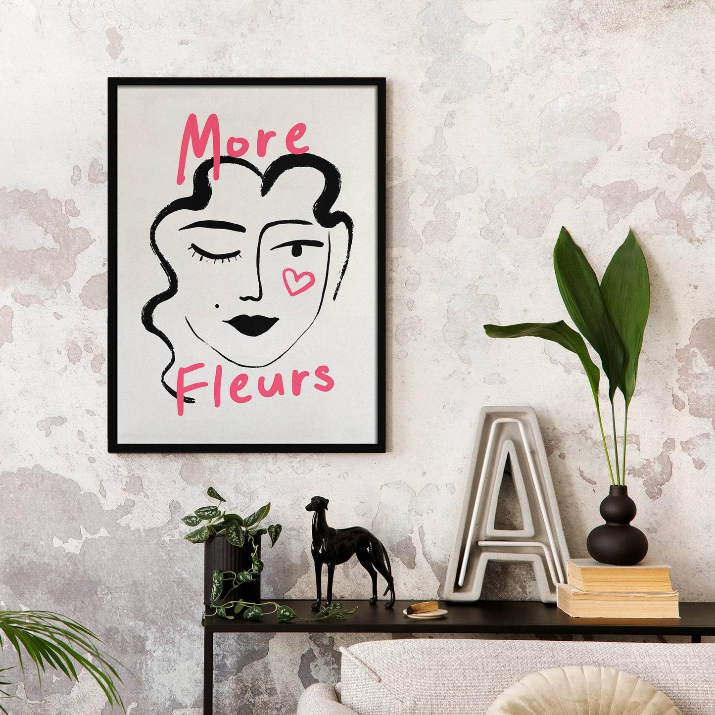 More Fleurs Girl Art Print - HypeSheriff