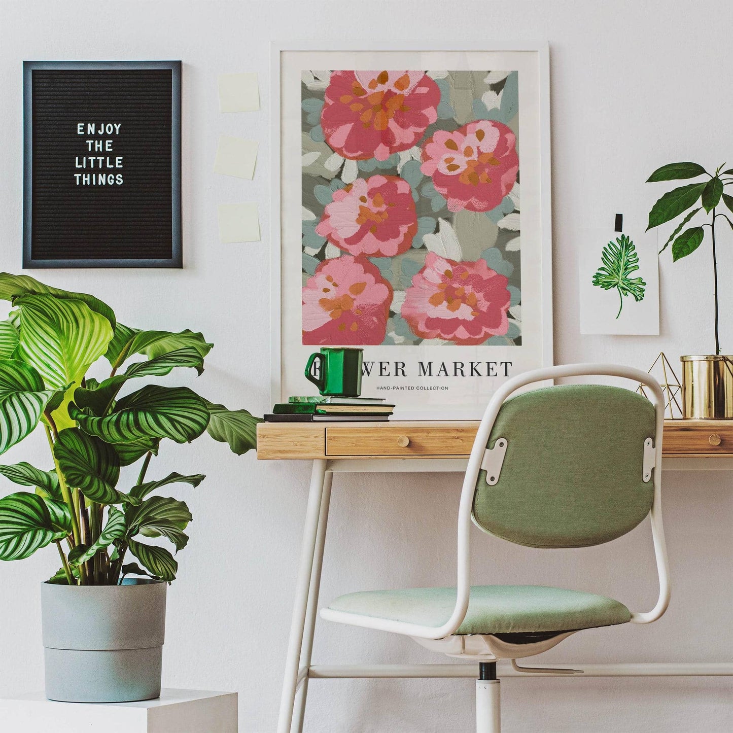 Painted Flower Market Poster - HypeSheriff