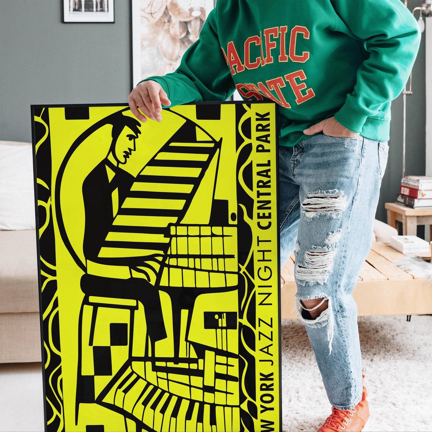 New York Jazz Night Central Park Poster - HypeSheriff