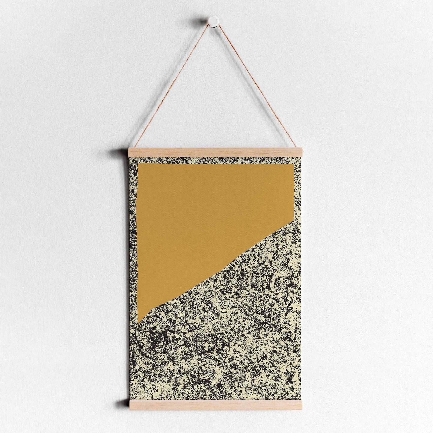 Abstract Yellow Painting Print - HypeSheriff