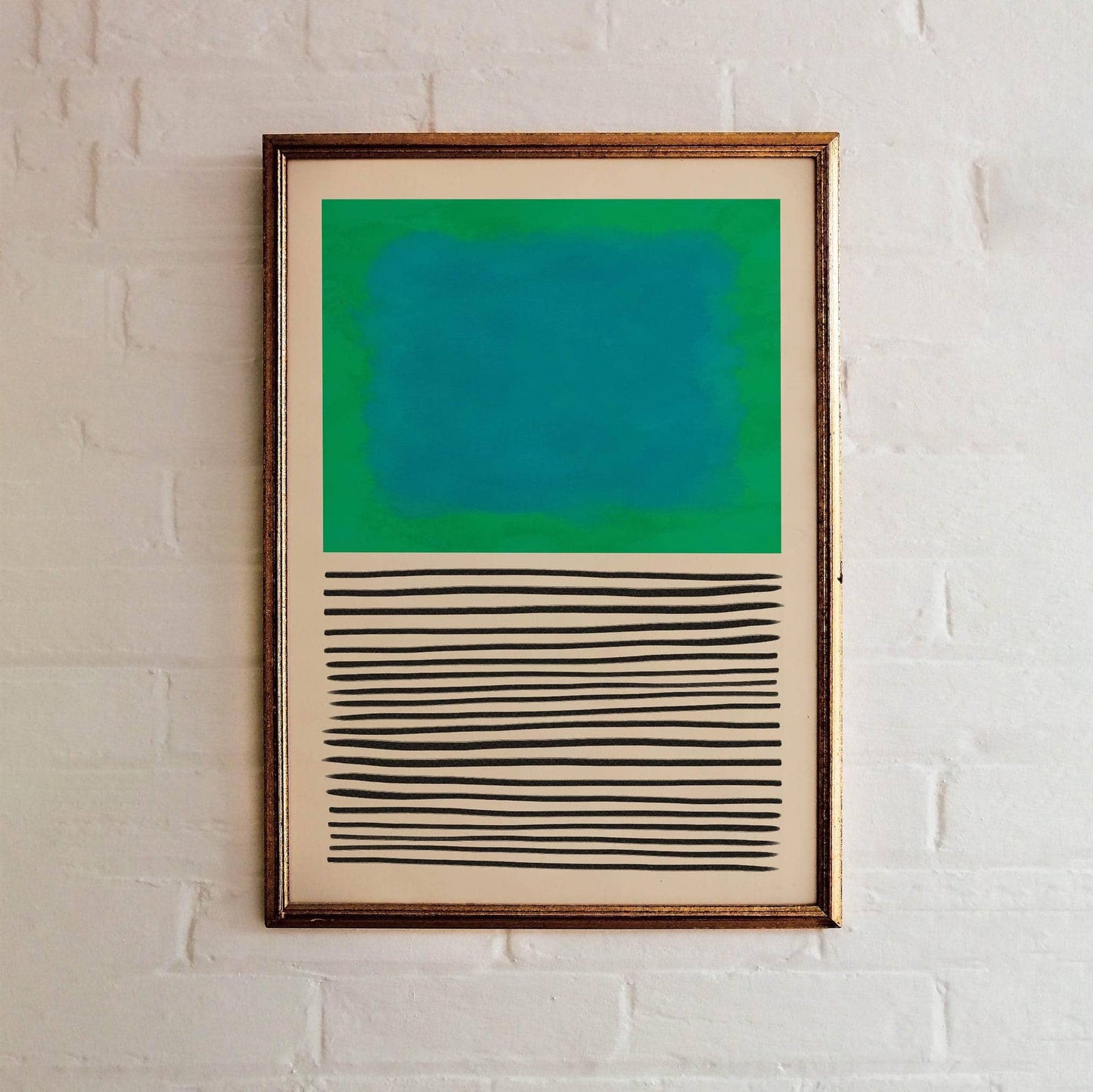 Modern Rothko Inspired Green Poster - HypeSheriff