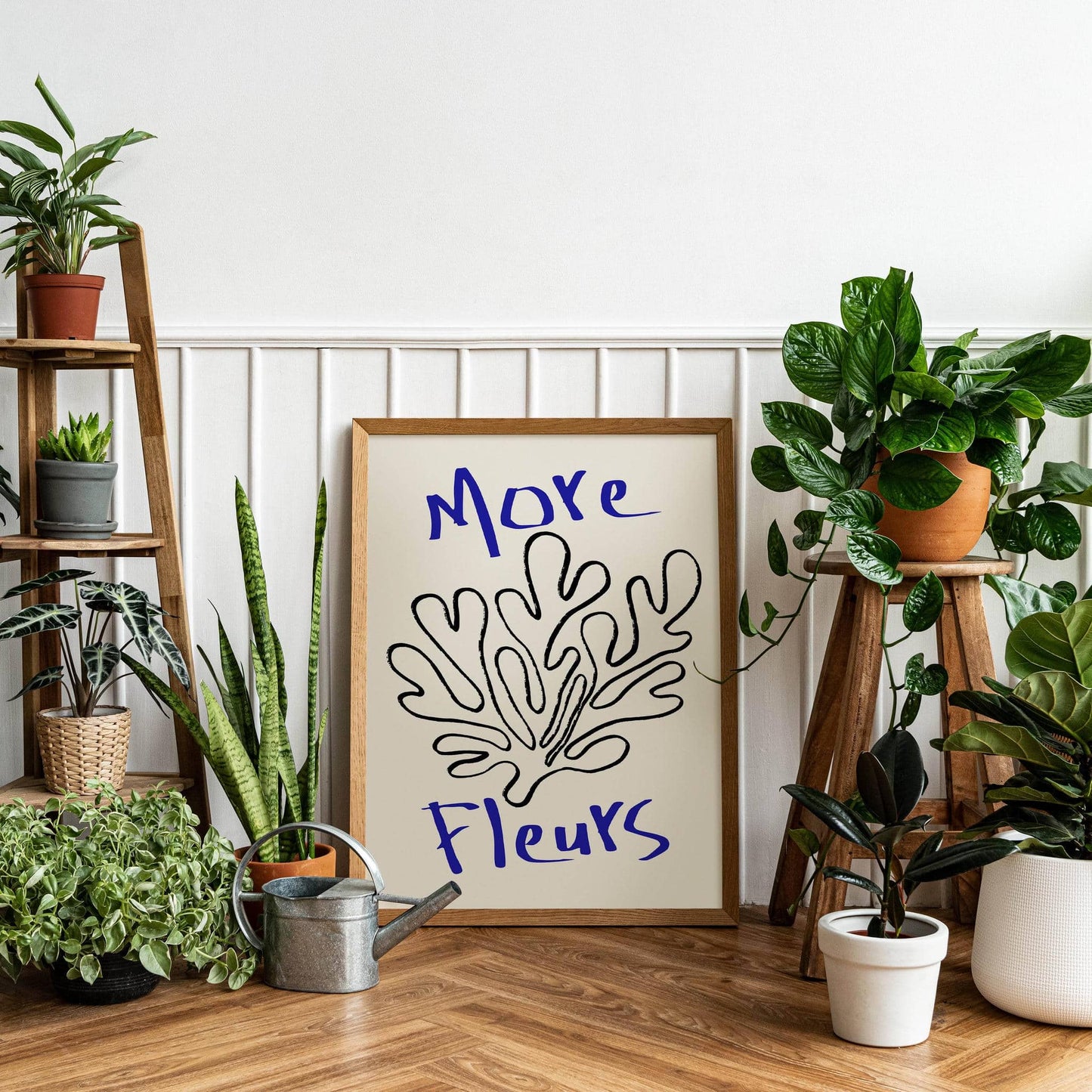 More Fleurs Line Art Print - HypeSheriff