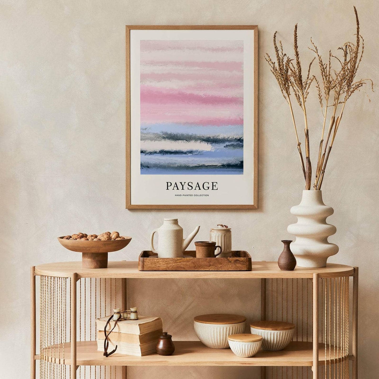 Pink Paysage Painted Poster - HypeSheriff