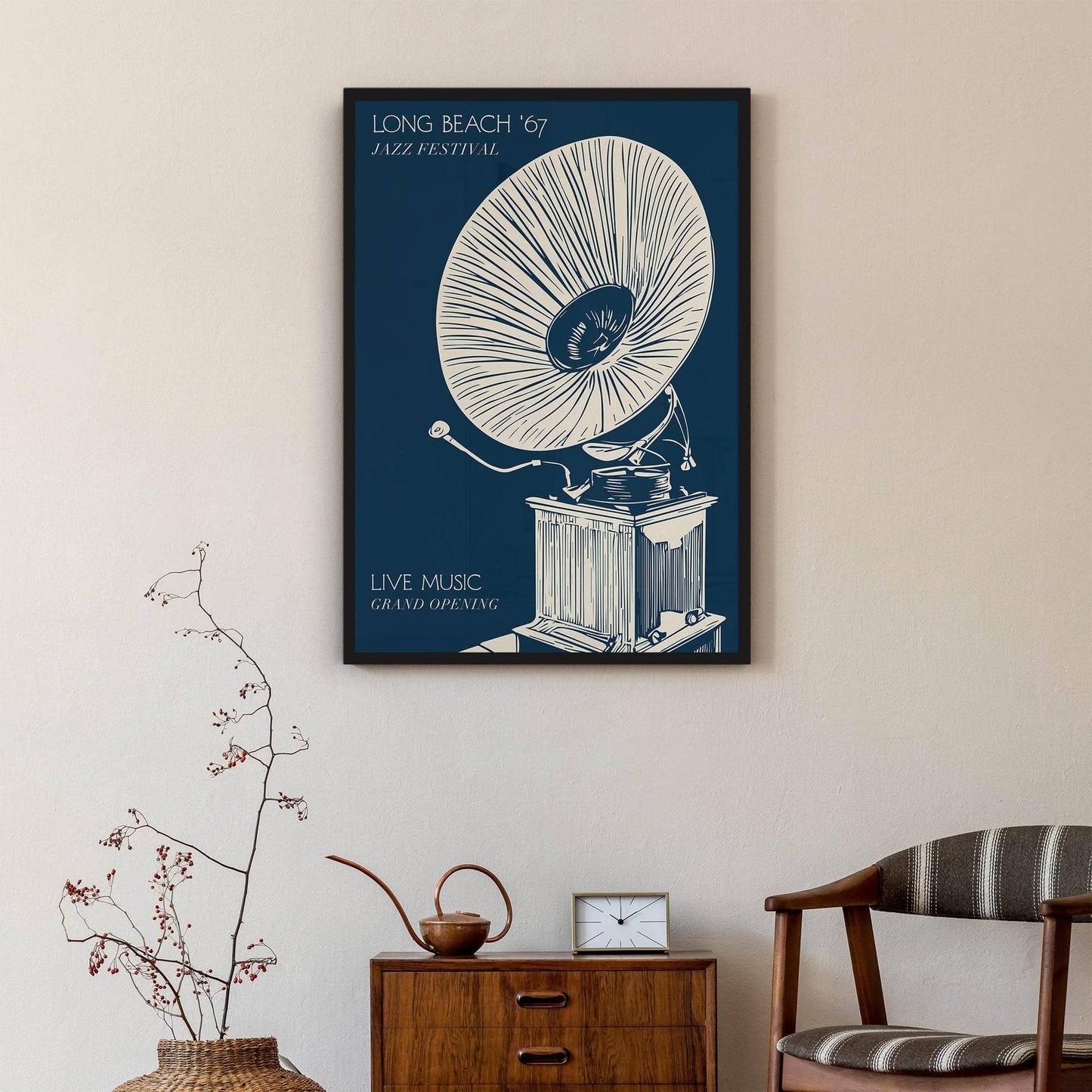 1974 Long Beach Jazz Festival Poster - HypeSheriff