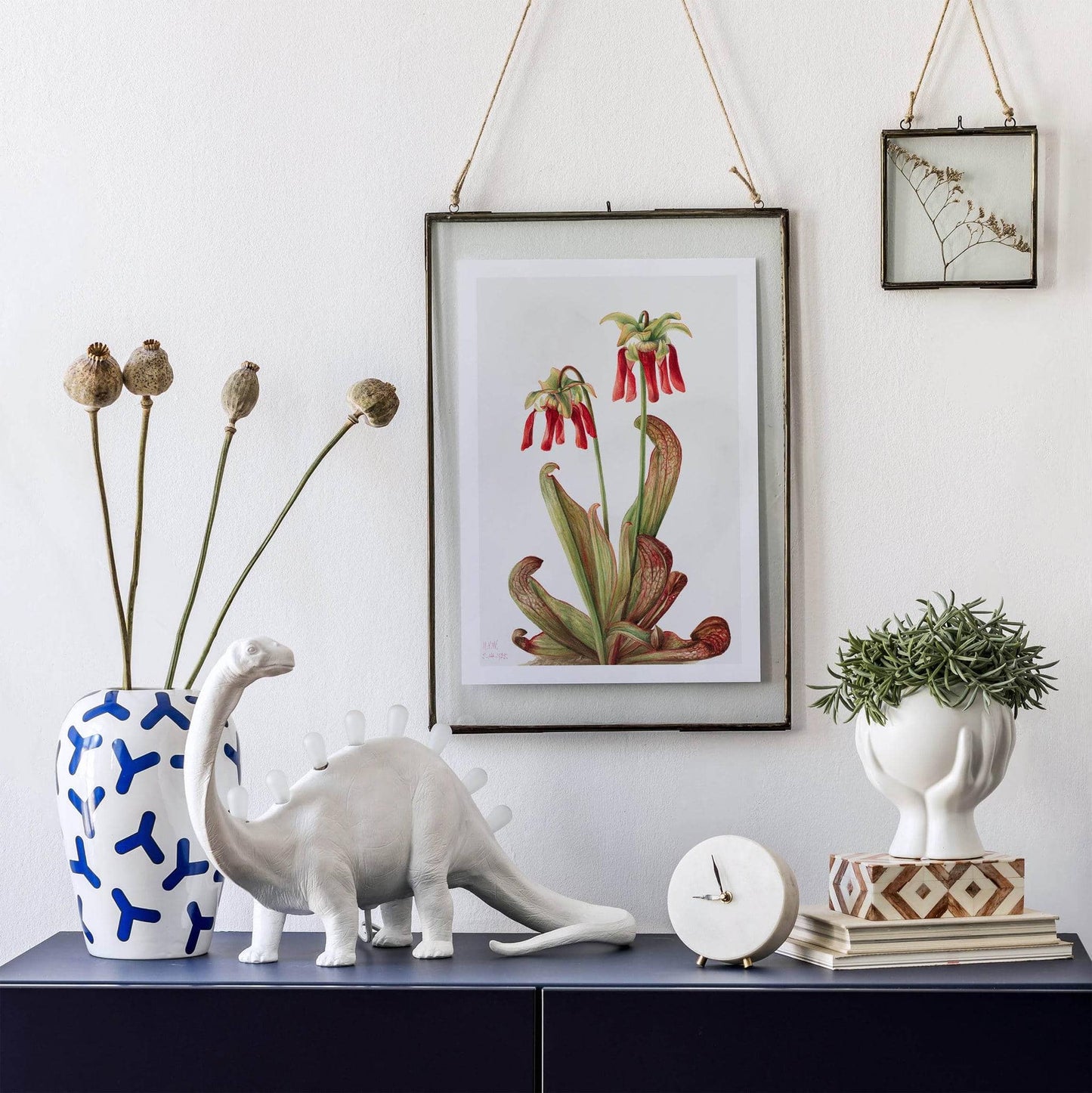 Set of 2 Mary Vaux Walcott Red Flowers Posters - HypeSheriff