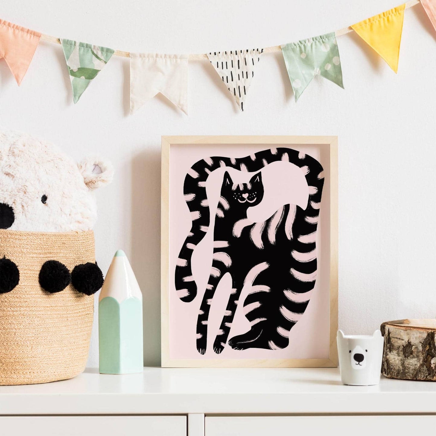 Funny Cat Art Print - HypeSheriff