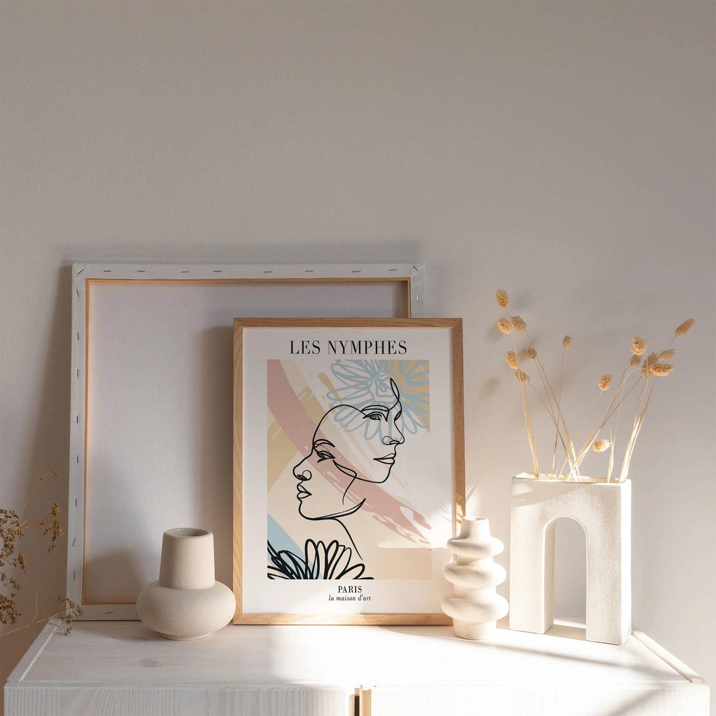 Les Nymphes Pastel Poster - HypeSheriff