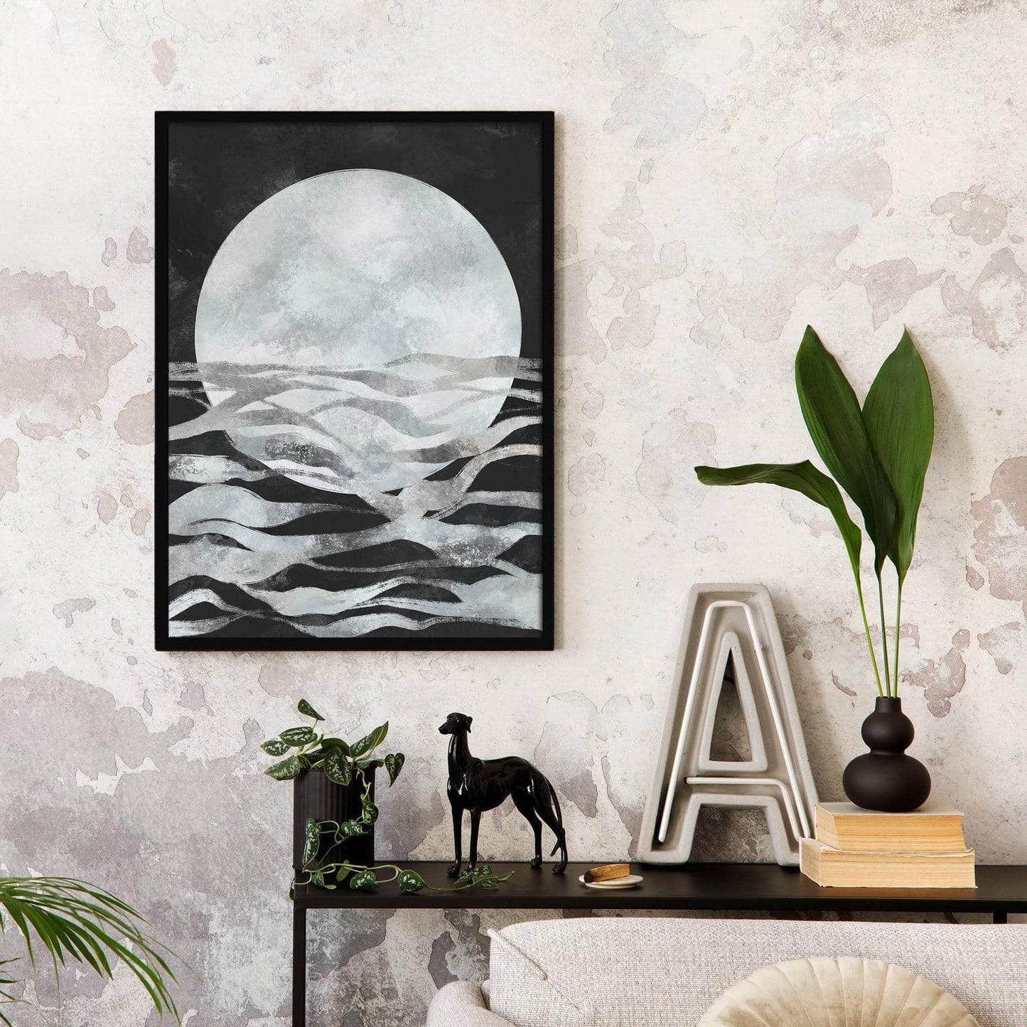 Dark Scandinavian Moon Poster - HypeSheriff