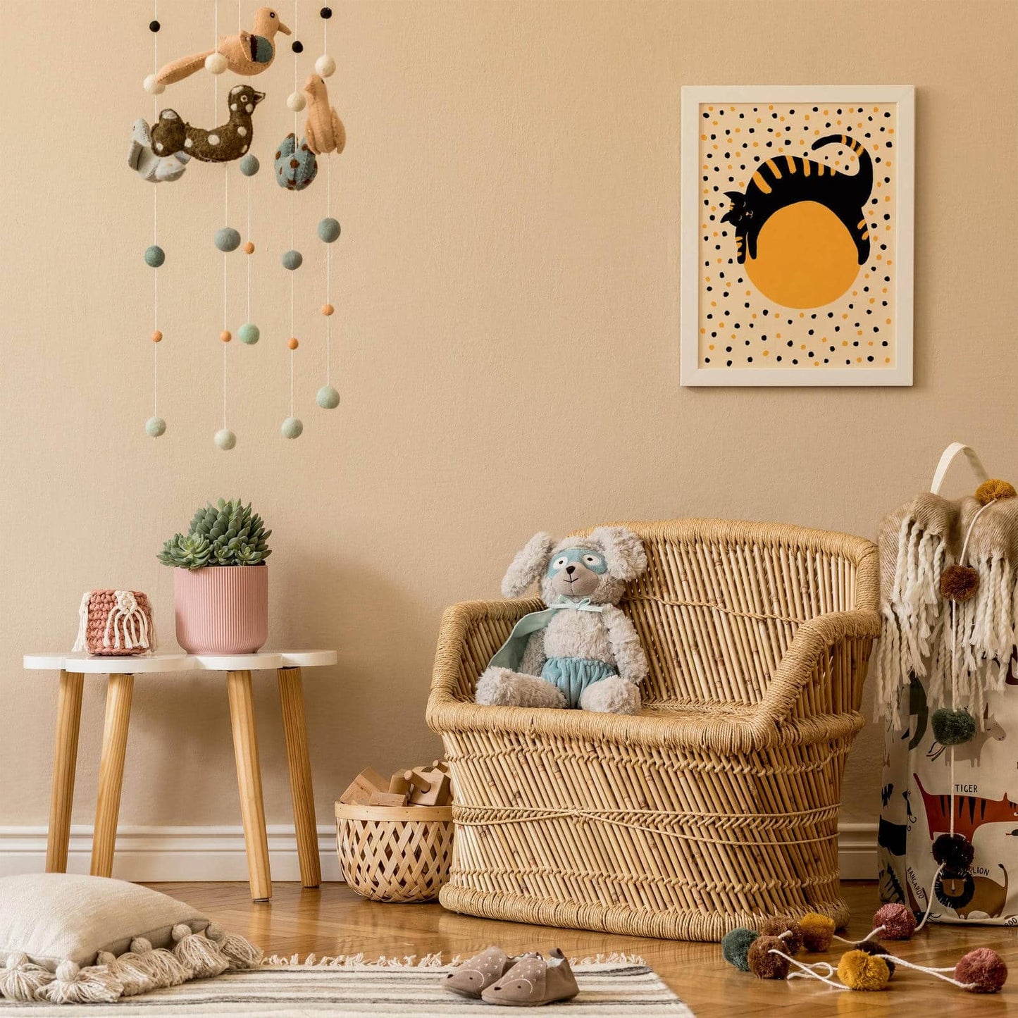 Cat Sleeping On The Moon Poster - HypeSheriff