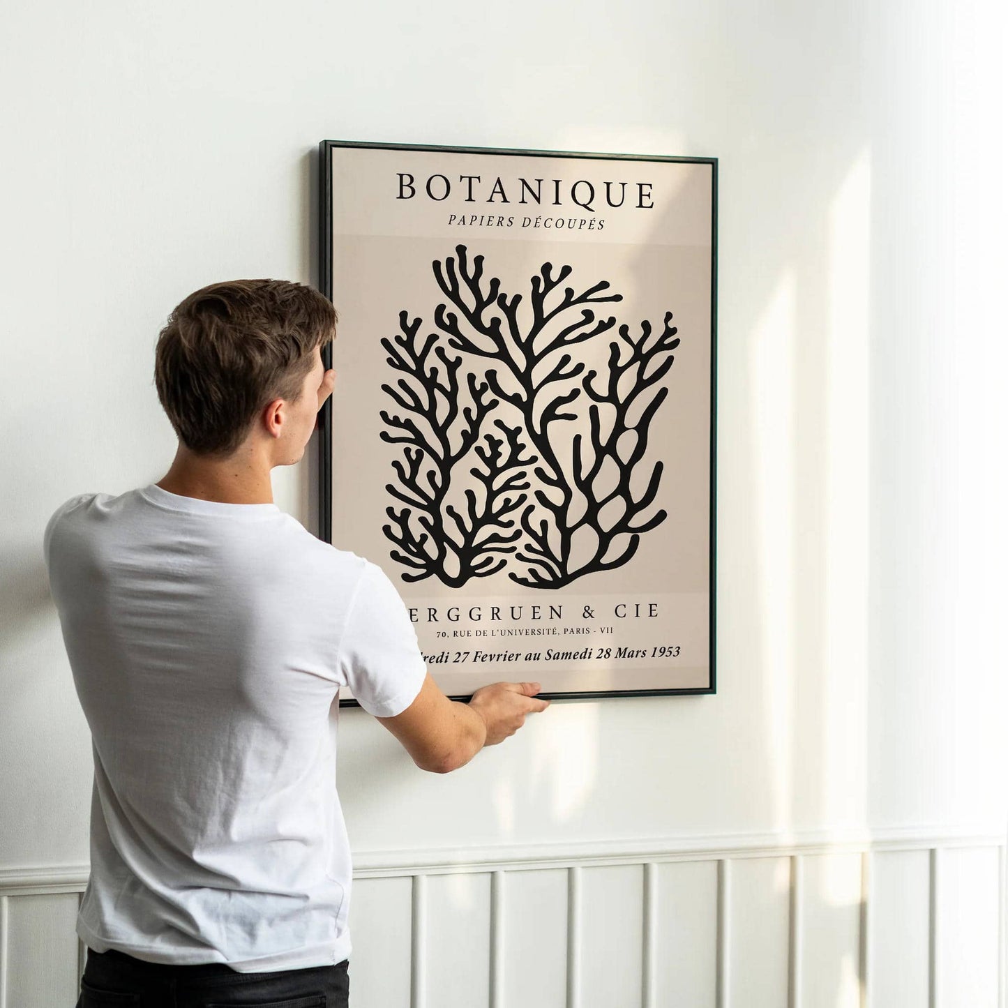 Black Coral Plant Art Print - HypeSheriff