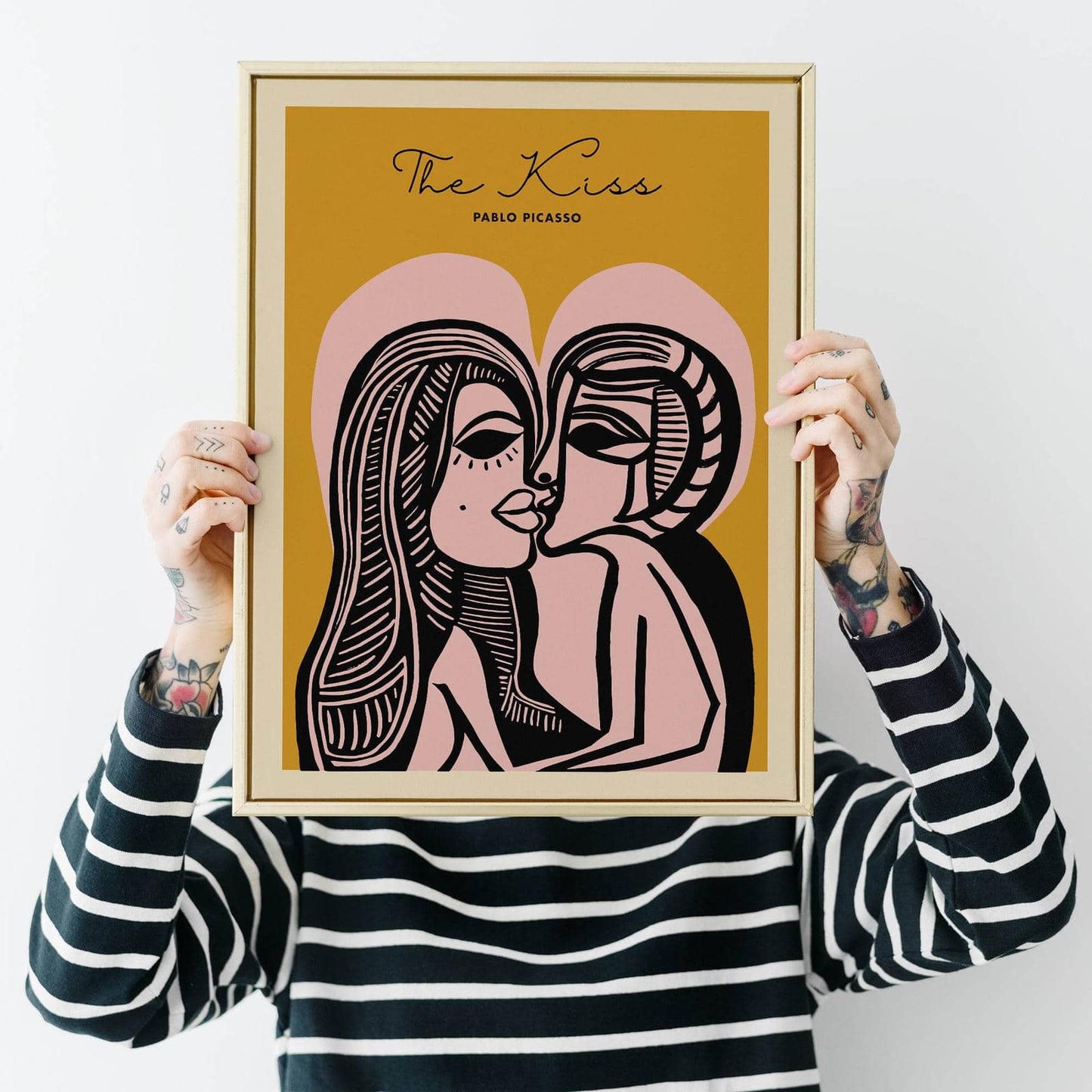 Beige Picasso Cubism Inspired Poster - HypeSheriff