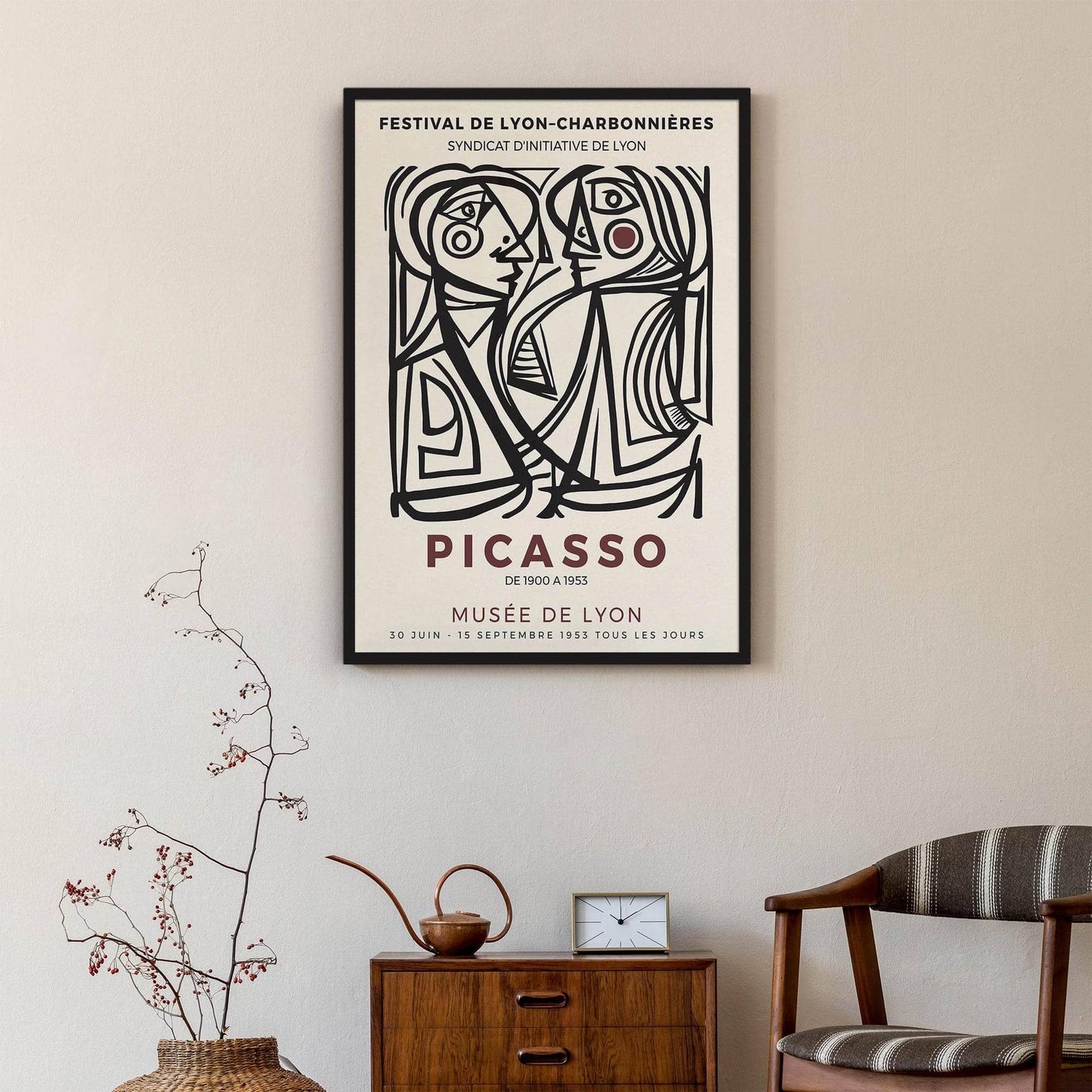 Picasso Couple Cubism Exhibition Poster - HypeSheriff