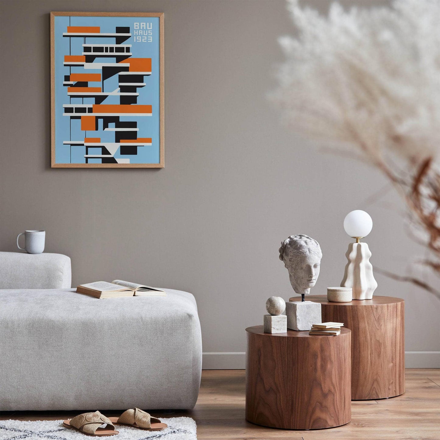 Blue Bauhaus Architecture Poster - HypeSheriff