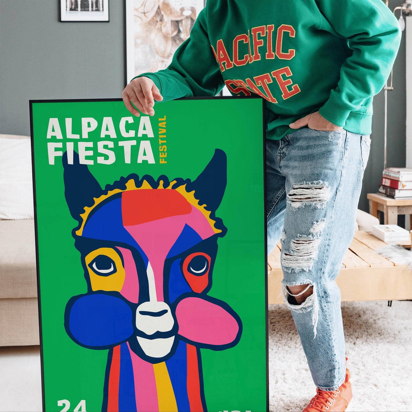 Alpaca Fiesta USA Festival Poster - HypeSheriff