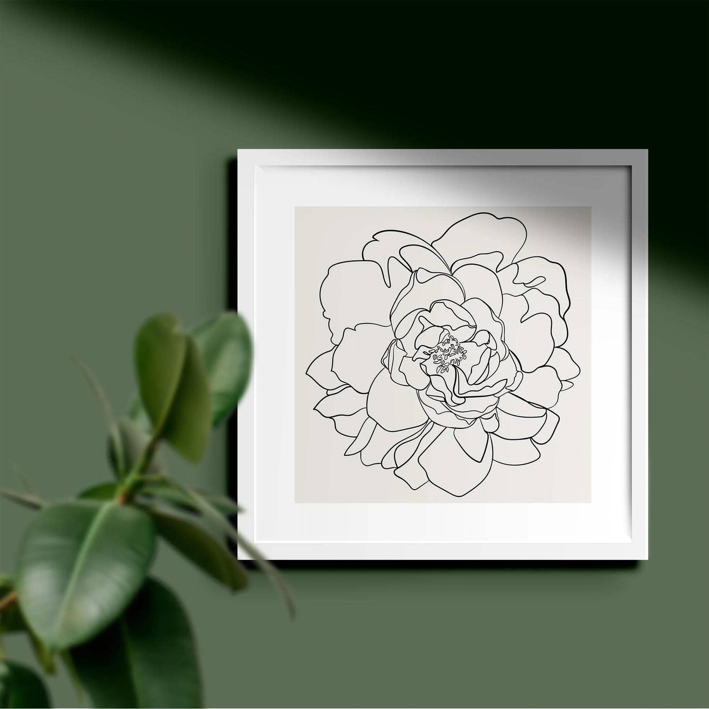 Peonie Line Art Print - HypeSheriff