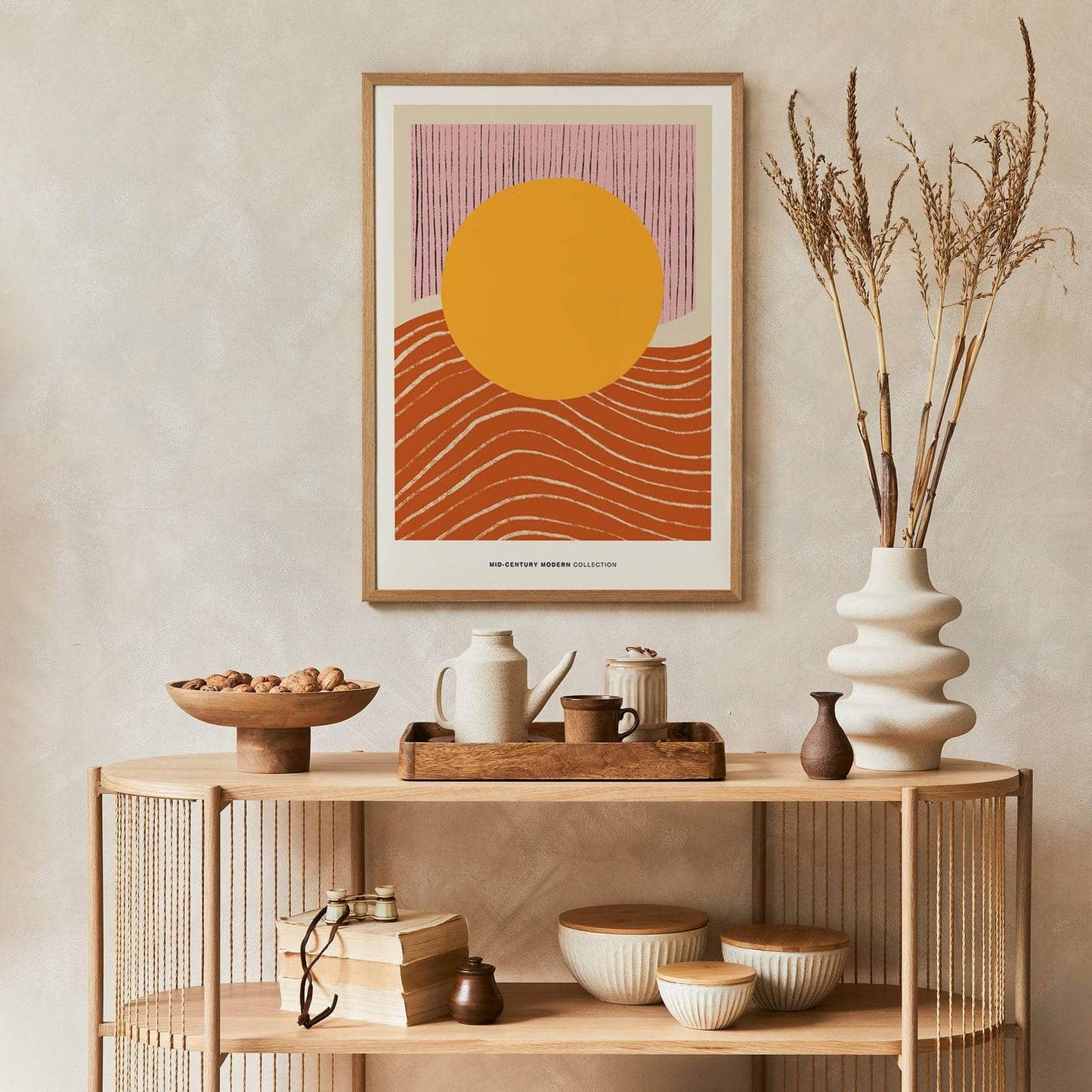 Boho Yellow Sun Poster - HypeSheriff