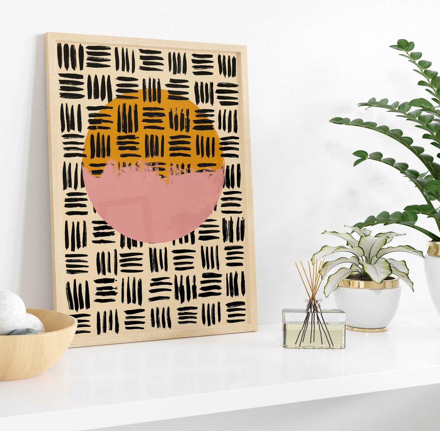 Abstract Sun Art Print - HypeSheriff