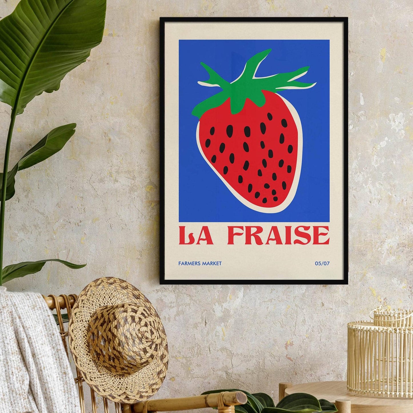 La Fraise Strawberry Retro French Poster - HypeSheriff