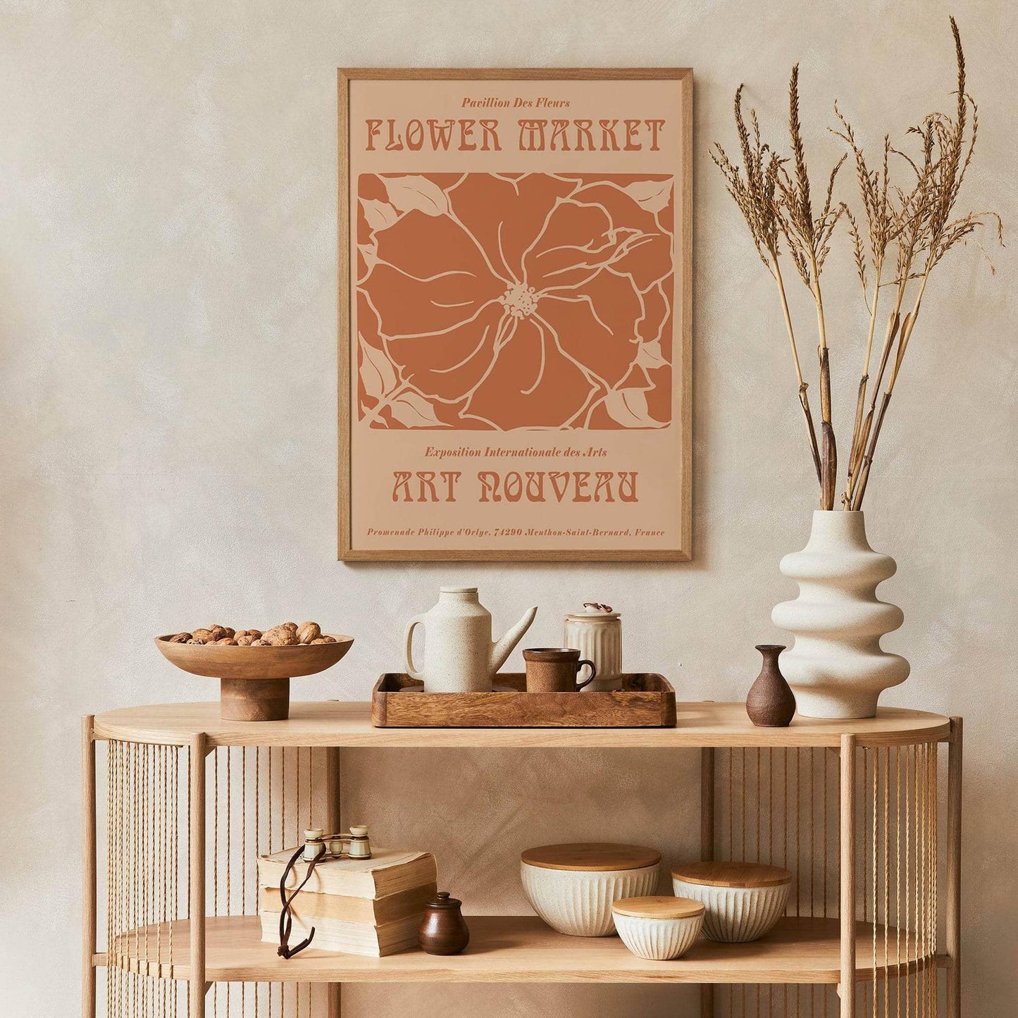 Art Nouveau, Flower Market Poster - HypeSheriff