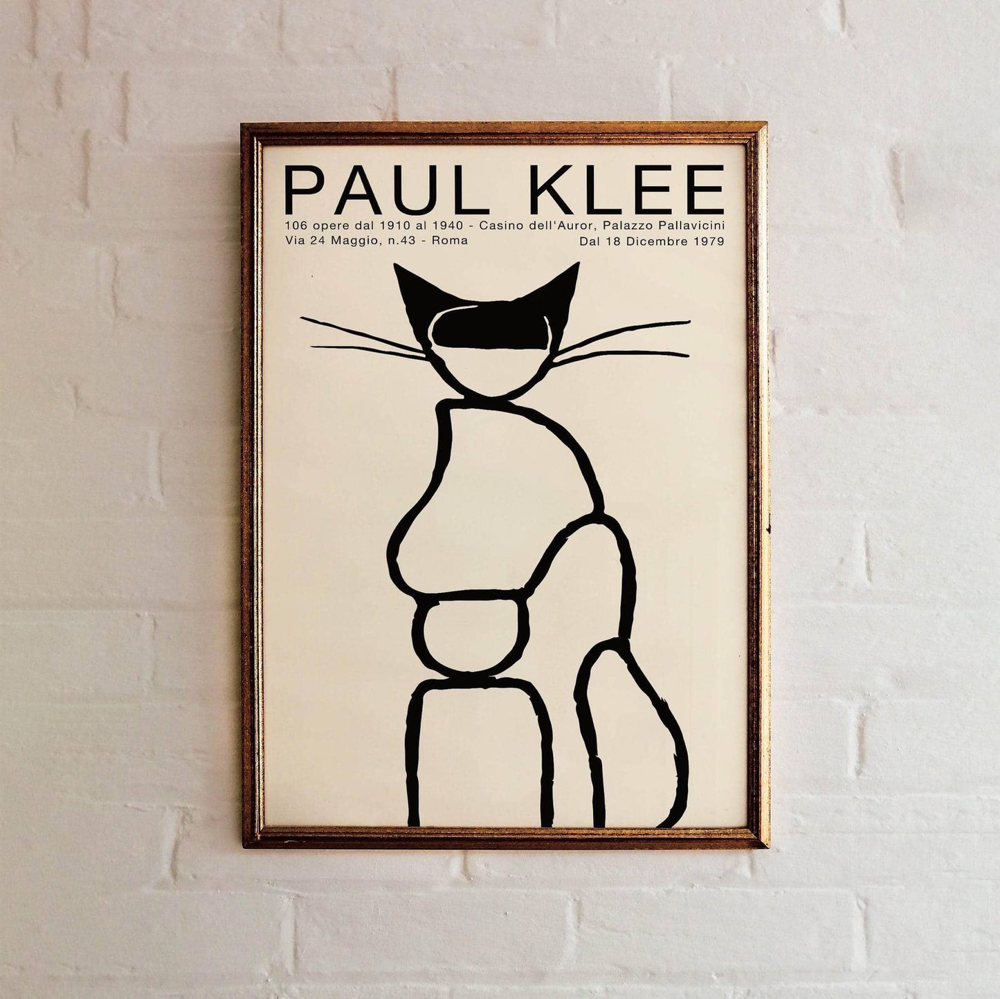 Paul Klee Cat Exhibition Poster - HypeSheriff