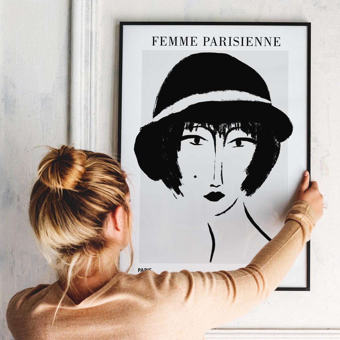 Femme Parisienne Woman Poster - HypeSheriff