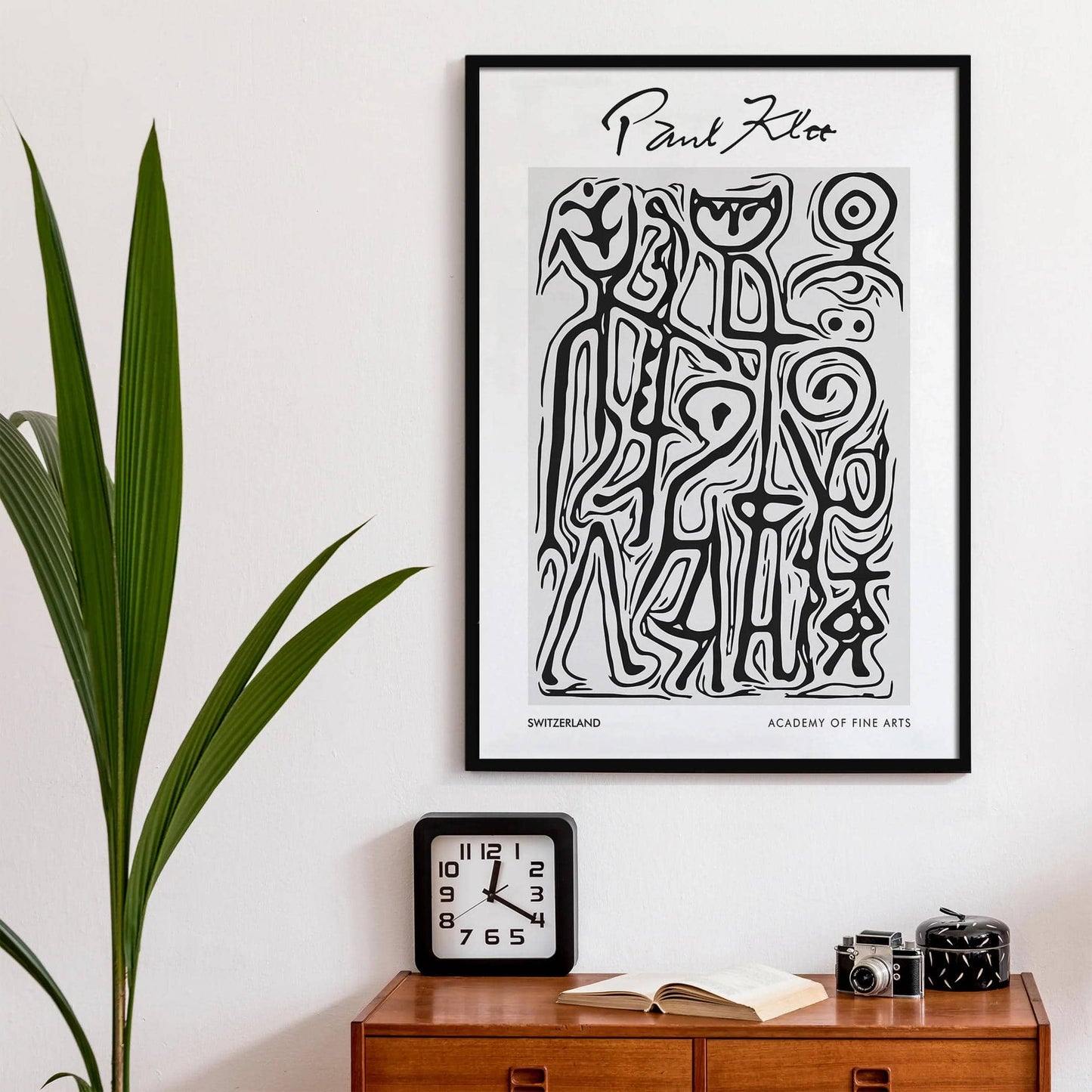 P. Klee Abstract Black&White Poster - HypeSheriff