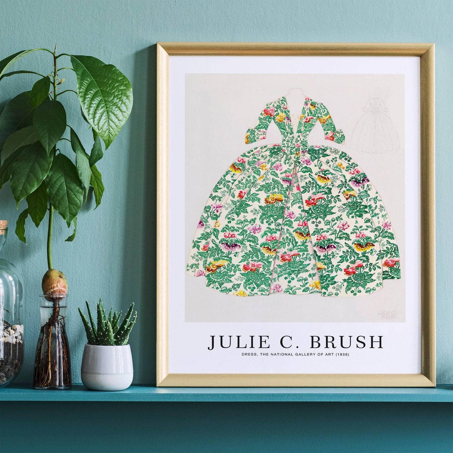 Dress, Vintage Fashion Poster - HypeSheriff