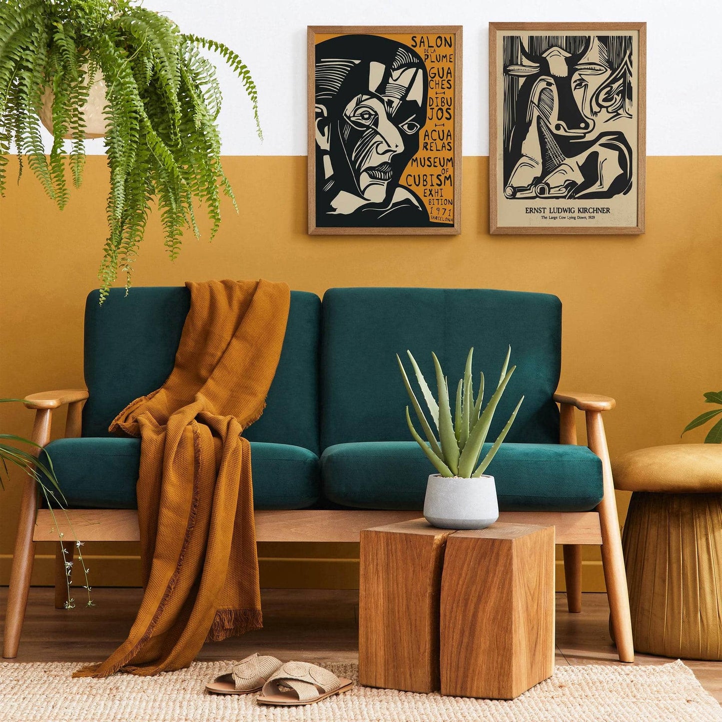 Kirchner, Lying Cow Poster - HypeSheriff