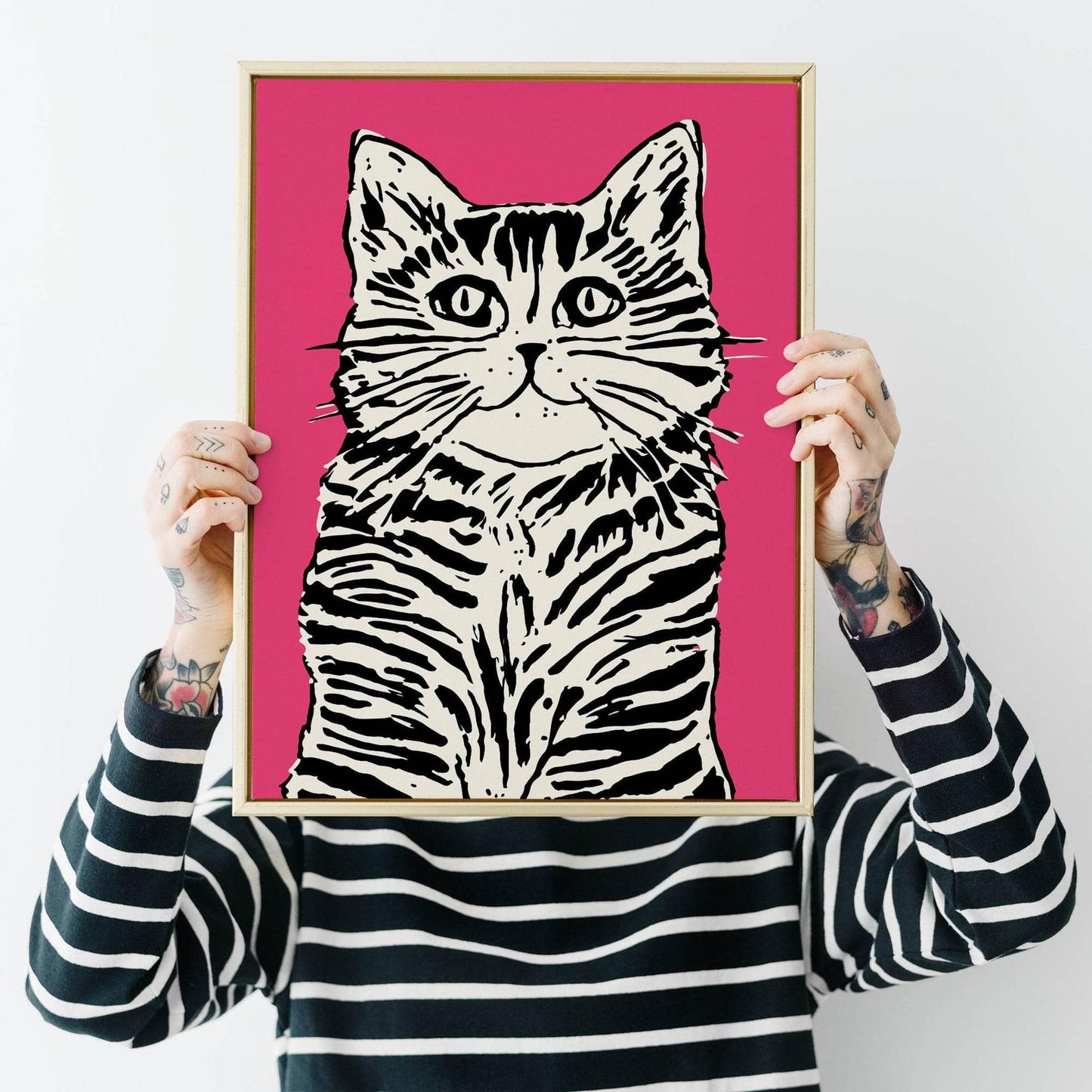 Retro Cat Lover Gift Poster - HypeSheriff
